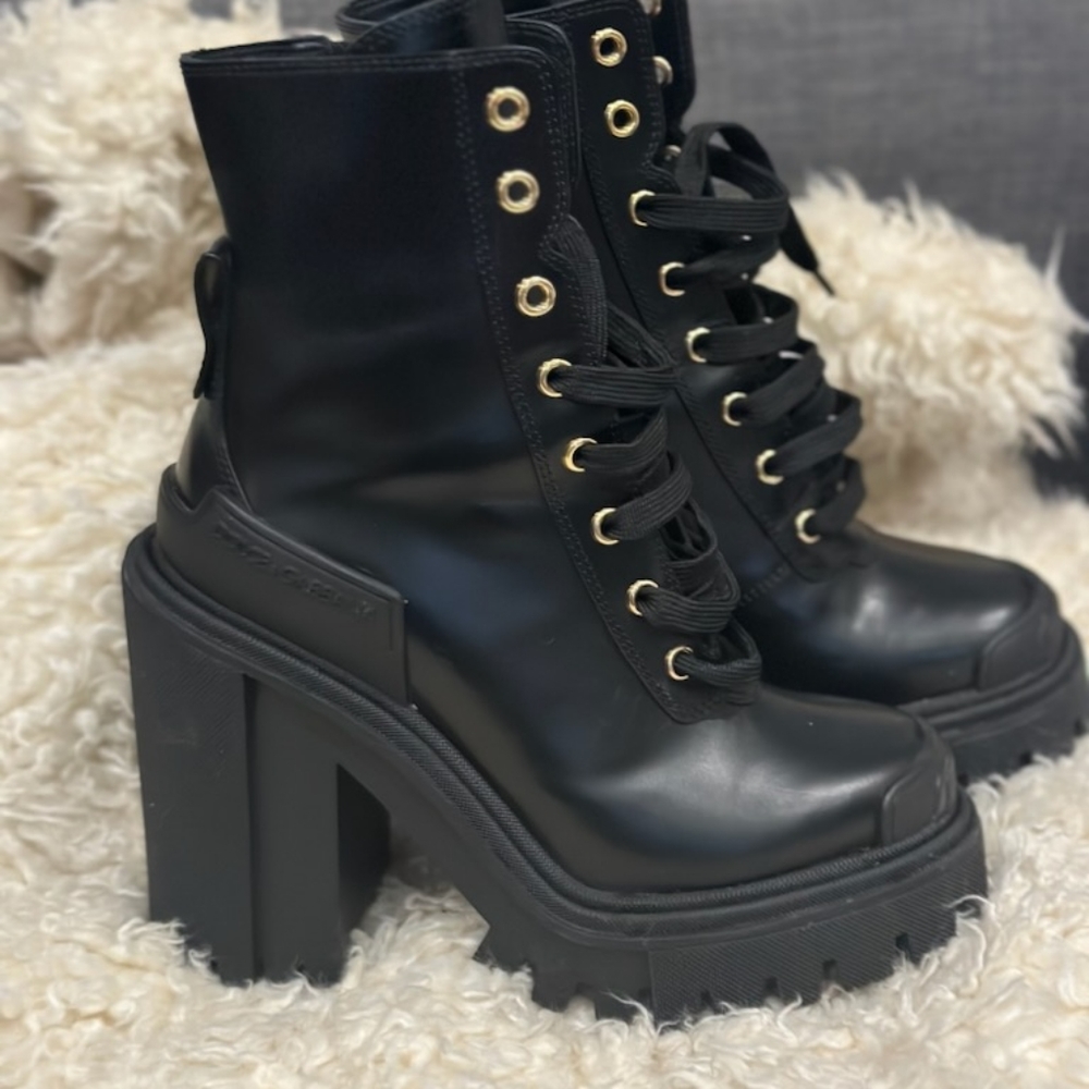 Dolce Gabana Lace up Women Shoes size36